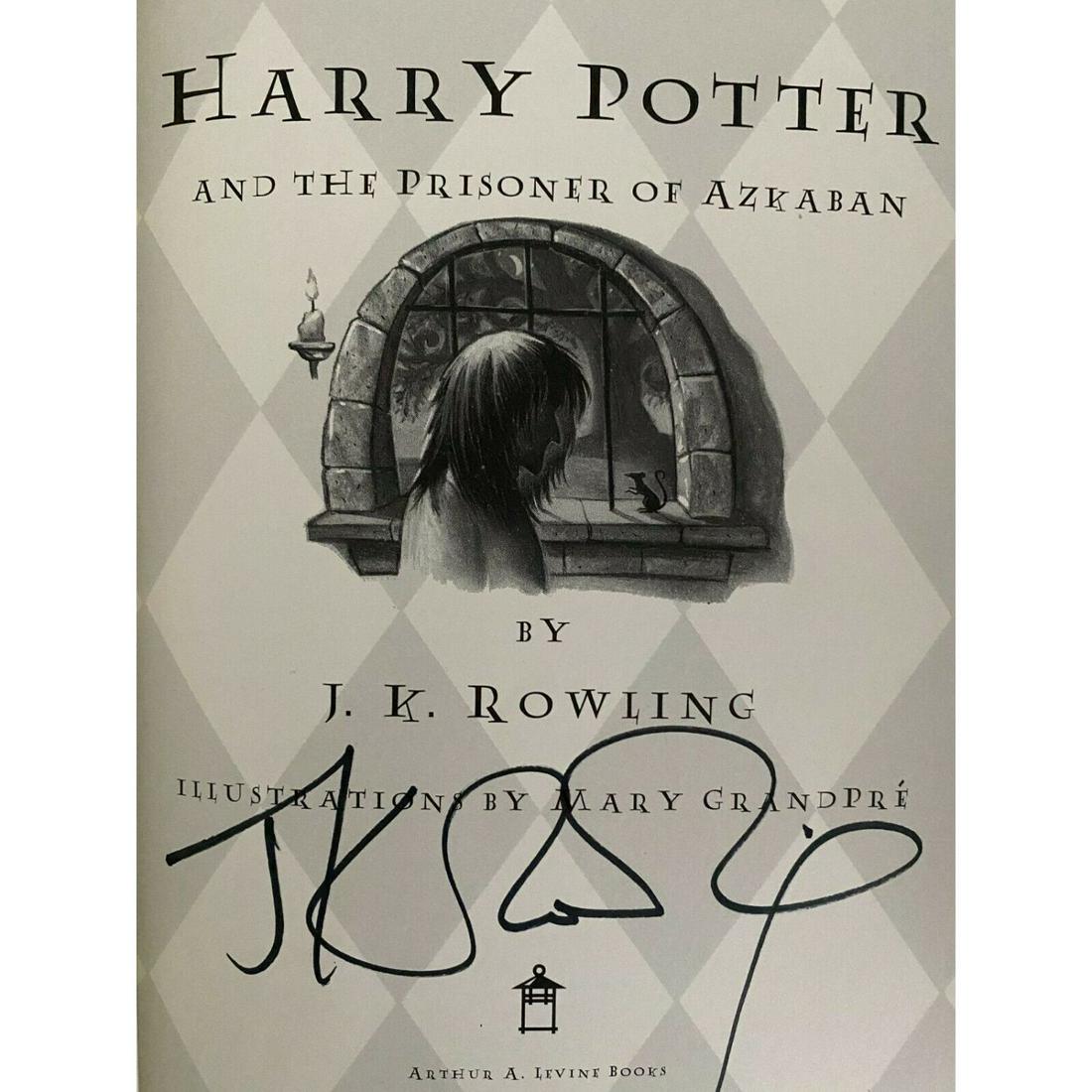 JK Rowling Signed "Harry Potter" Hard Cover Book (JSA LOA): JK Rowling Signed "Harry Potter" Hard Cover Book (JSA LOA)
