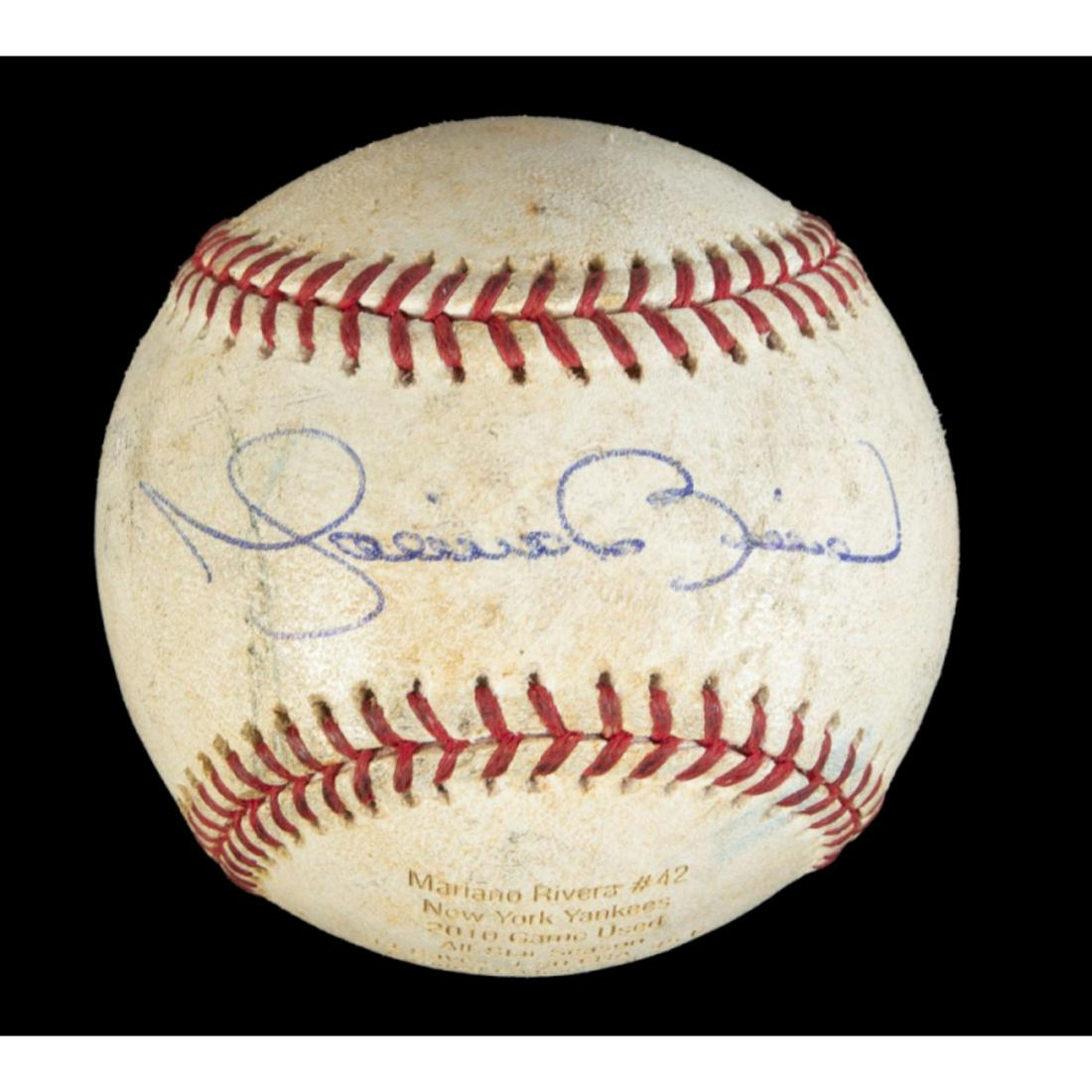 MARIANO RIVERA SIGNED GAME USED BASEBALL (PSA) (1 of 3)