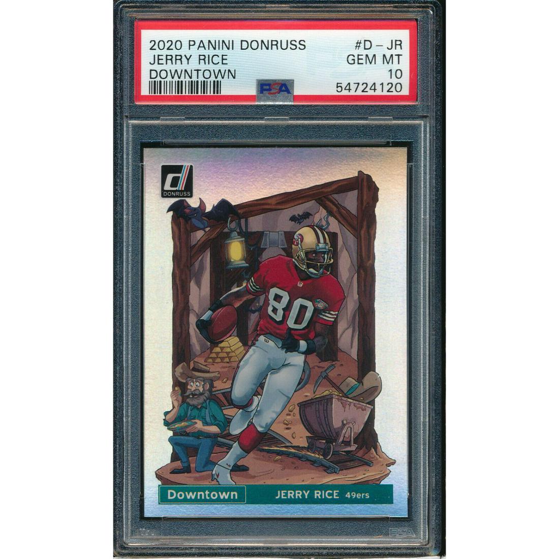 2020 Donruss Downtown Jerry Rice PSA 10 (1 of 2)