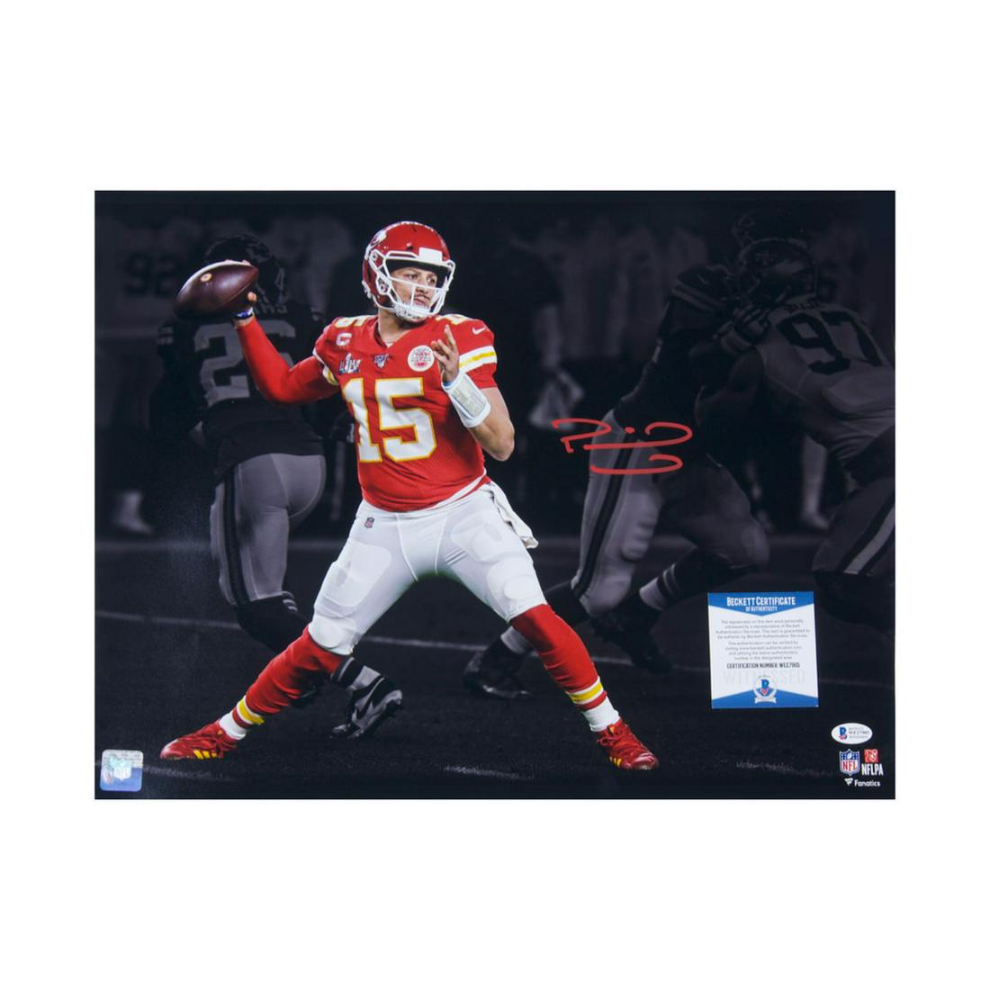 Patrick Mahomes Signed 16x20 Photo (BAS COA) (1 of 1)
