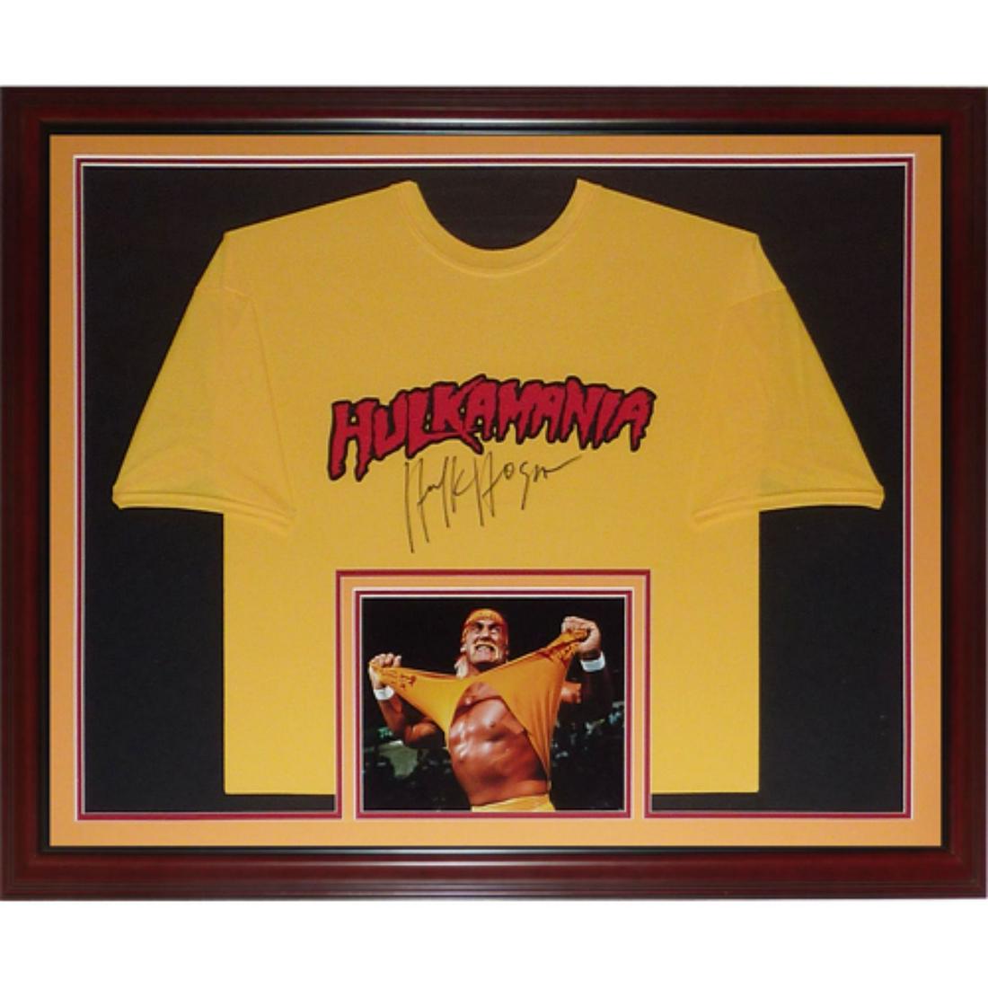 Hulk Hogan Signed Framed Yellow Shirt JSA Authenticated (1 of 1)