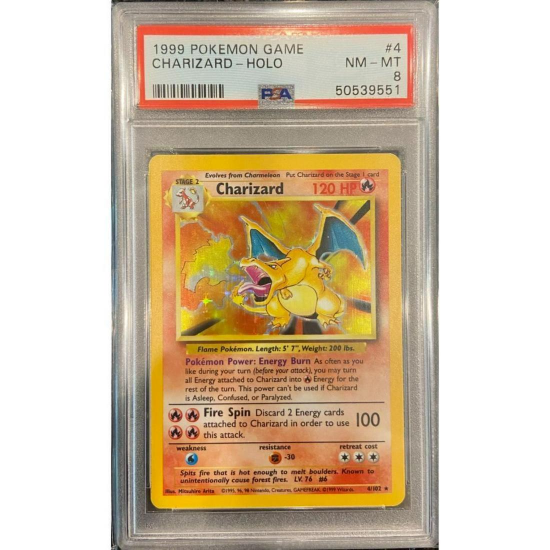 1999 Pokemon Unlimited Base Set Charizard Holo 4/102 (1 of 1)