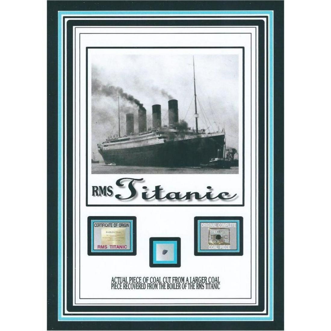 Genuine authentic TITANIC COAL relic piece w/COA, R.M.S Titanic White Star Line (1 of 1)