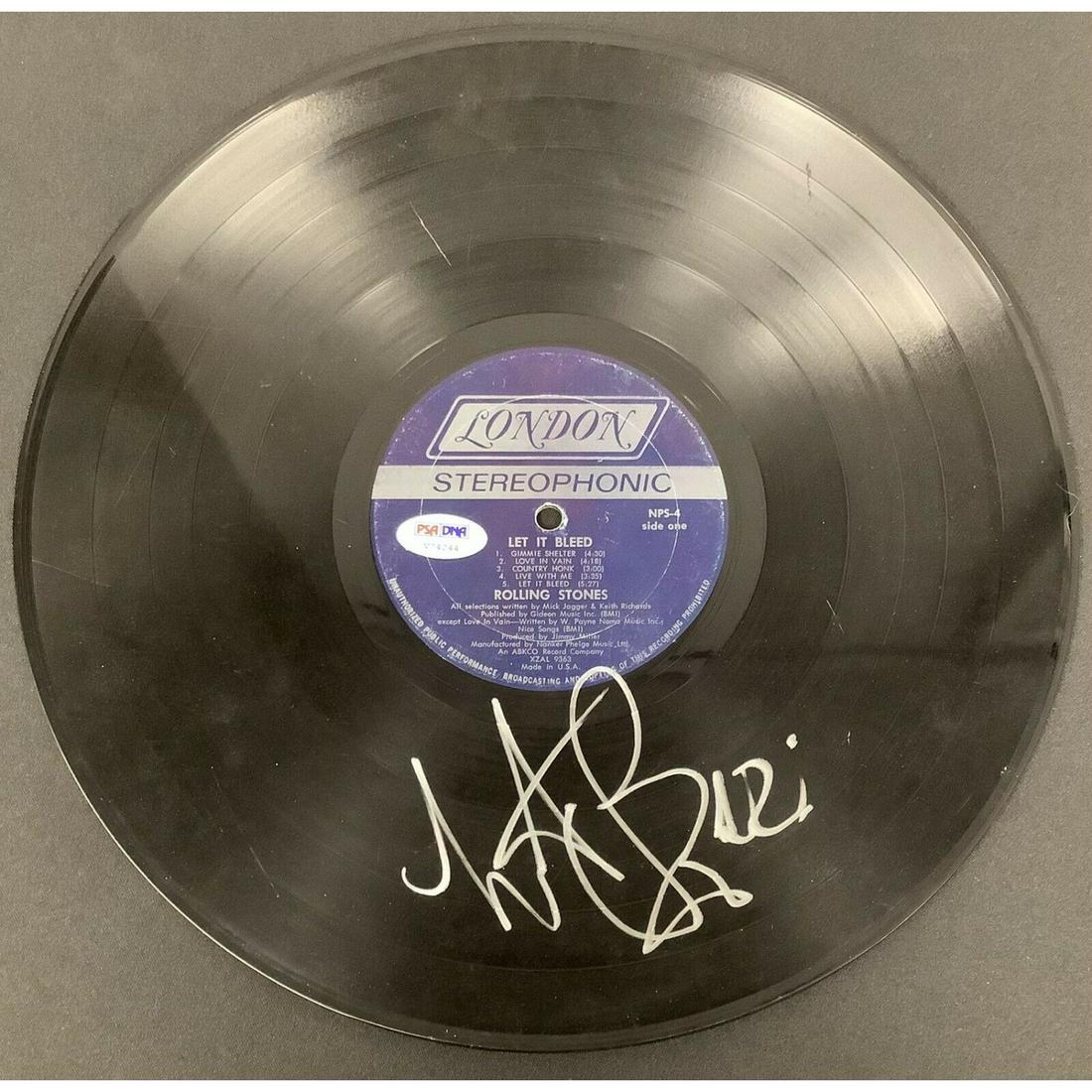 Charlie Watts Signed Vinyl Album Rolling Stones Autograph Let It Bleed (PSA COA) (1 of 2)