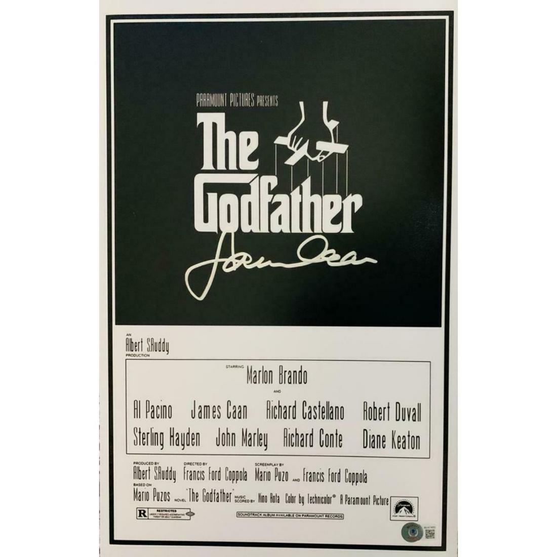 James Caan Signed 11x17 The Godfather Movie Poster Photo Beckett Witnessed (1 of 1)
