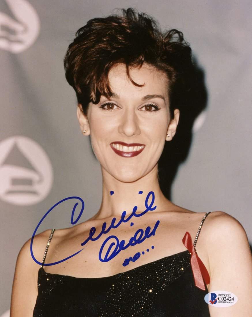Celine Dion Signed 8x10 Photo At Grammys (BAS COA) (1 of 1)