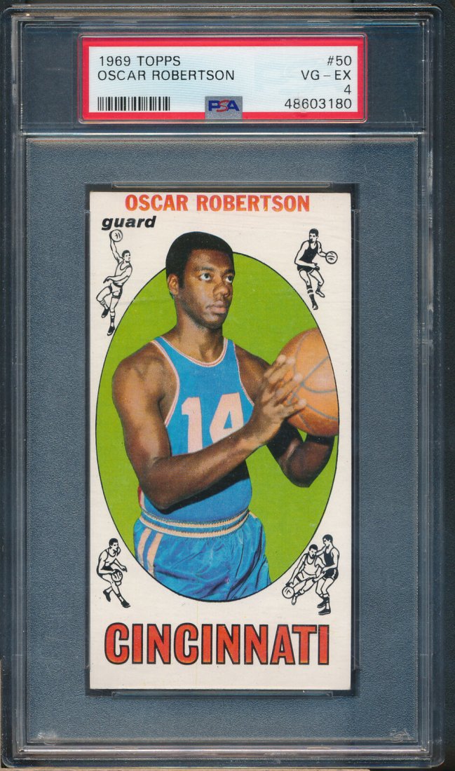 1969 Topps #50 Oscar Robertson PSA 4 *OVERSIZED* (1 of 2)