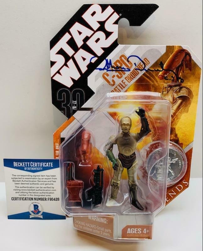 ANTHONY DANIELS Signed Star Wars C3PO New In Package (BAS COA) (1 of 1)