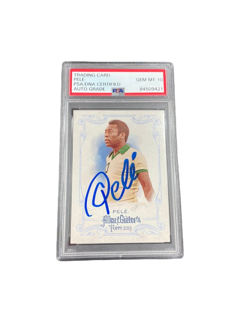 PELE SIGNED ALLEN GINTER CARD (PSA 10 AUTO) (1 of 1)