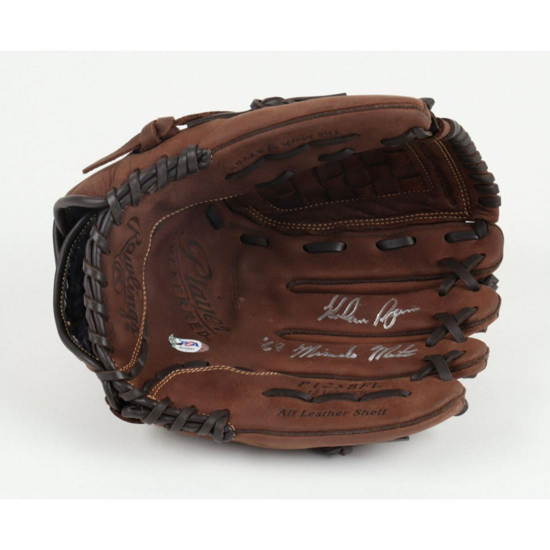 Nolan Ryan Signed Baseball Glove Inscribed "'69 Miracle Mets" (PSA) (1 of 1)