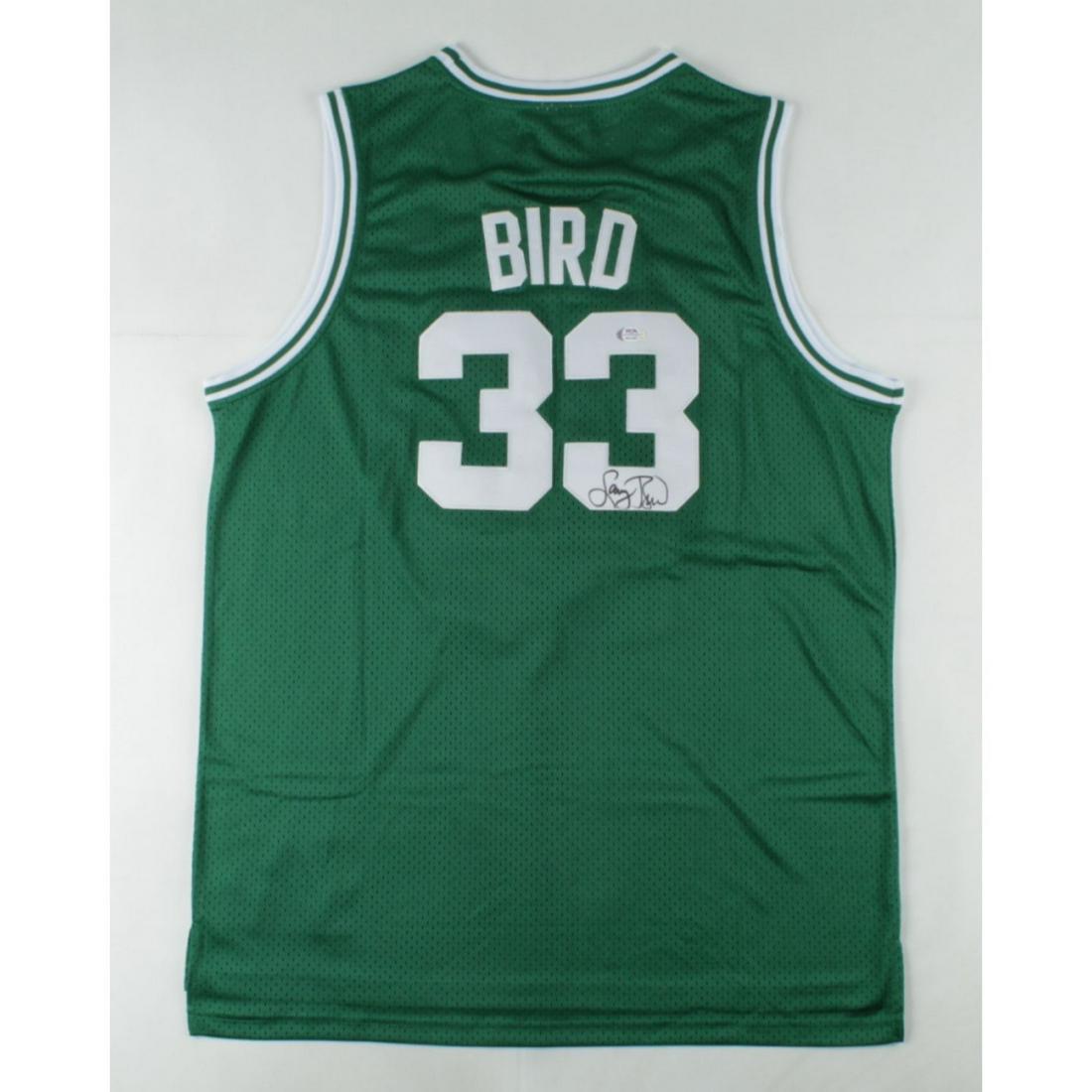 Larry Bird Signed Celtics Jersey (PSA COA) (1 of 1)