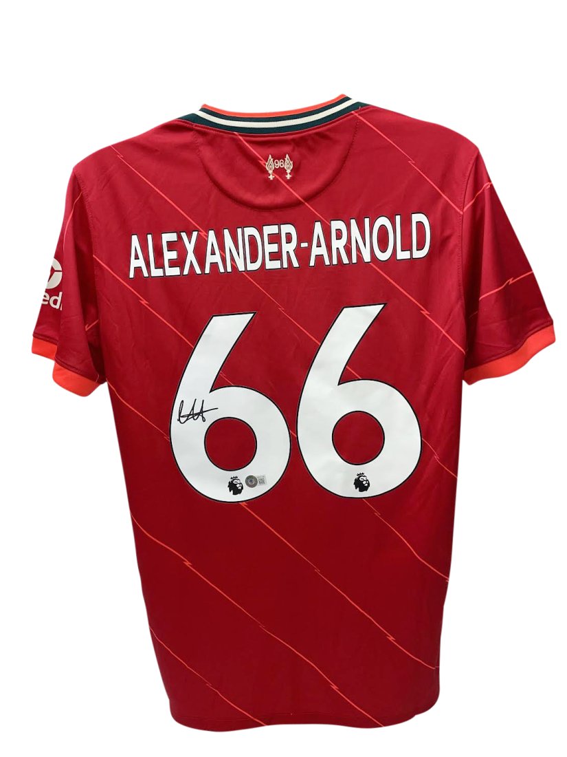 Trent Alexander Arnold Signed Liverpool Home 21-22' Jersey (Beckett COA) (1 of 2)