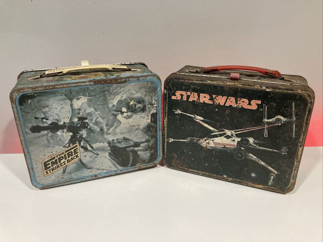 Vintage 1977 Star Wars Metal #1 Lunch Box by Thermos King Seeley No Thermos Rare (1 of 4)