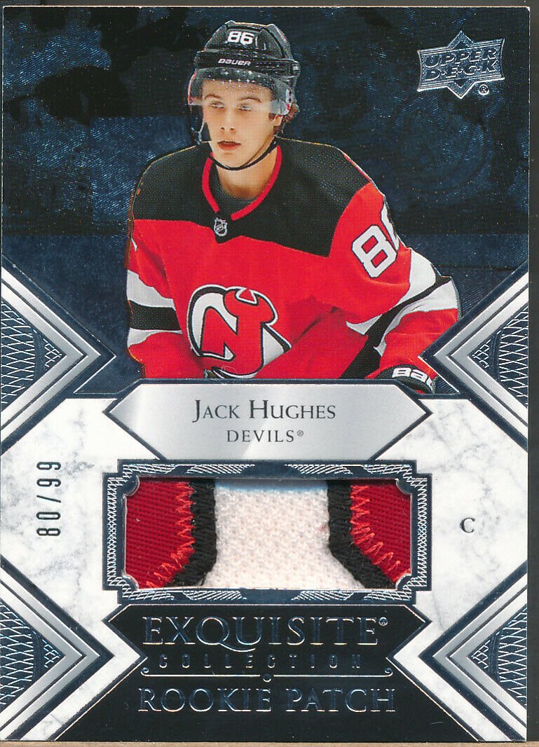 2019-20 Exquisite Colletion Rookie Patch #JH Jack Hughes RC Jsy /99 (1 of 1)