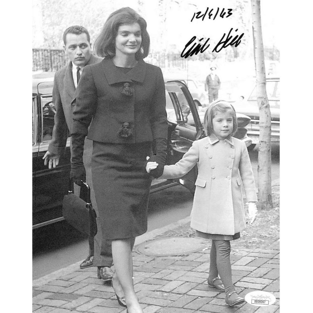 Clinton Hill Signed Secret Service JFK Jackie Kennedy 8x10 (JSA COA) (1 of 1)