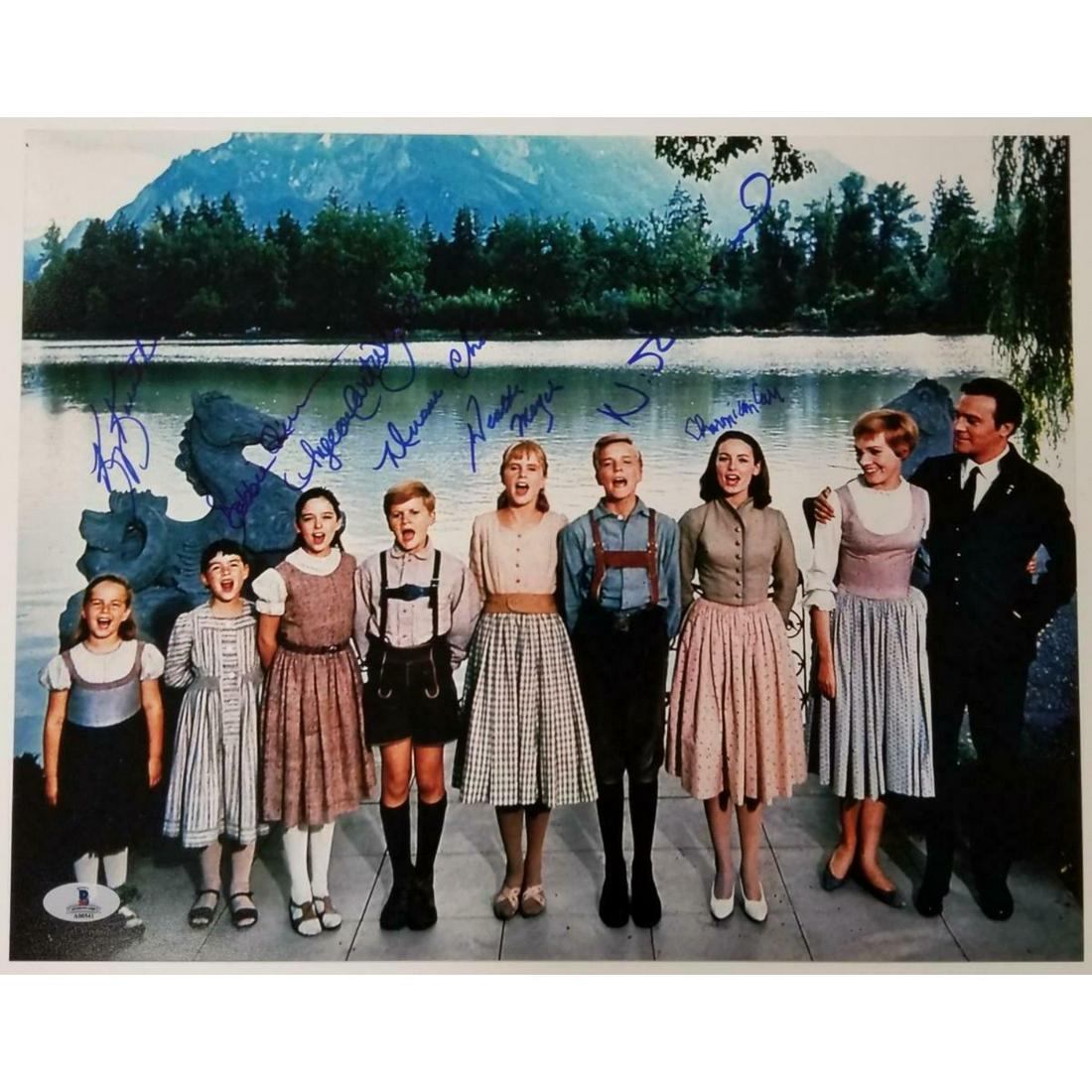 Sound of Music Cast (7) Signed 11x14 (BAS COA) (1 of 1)