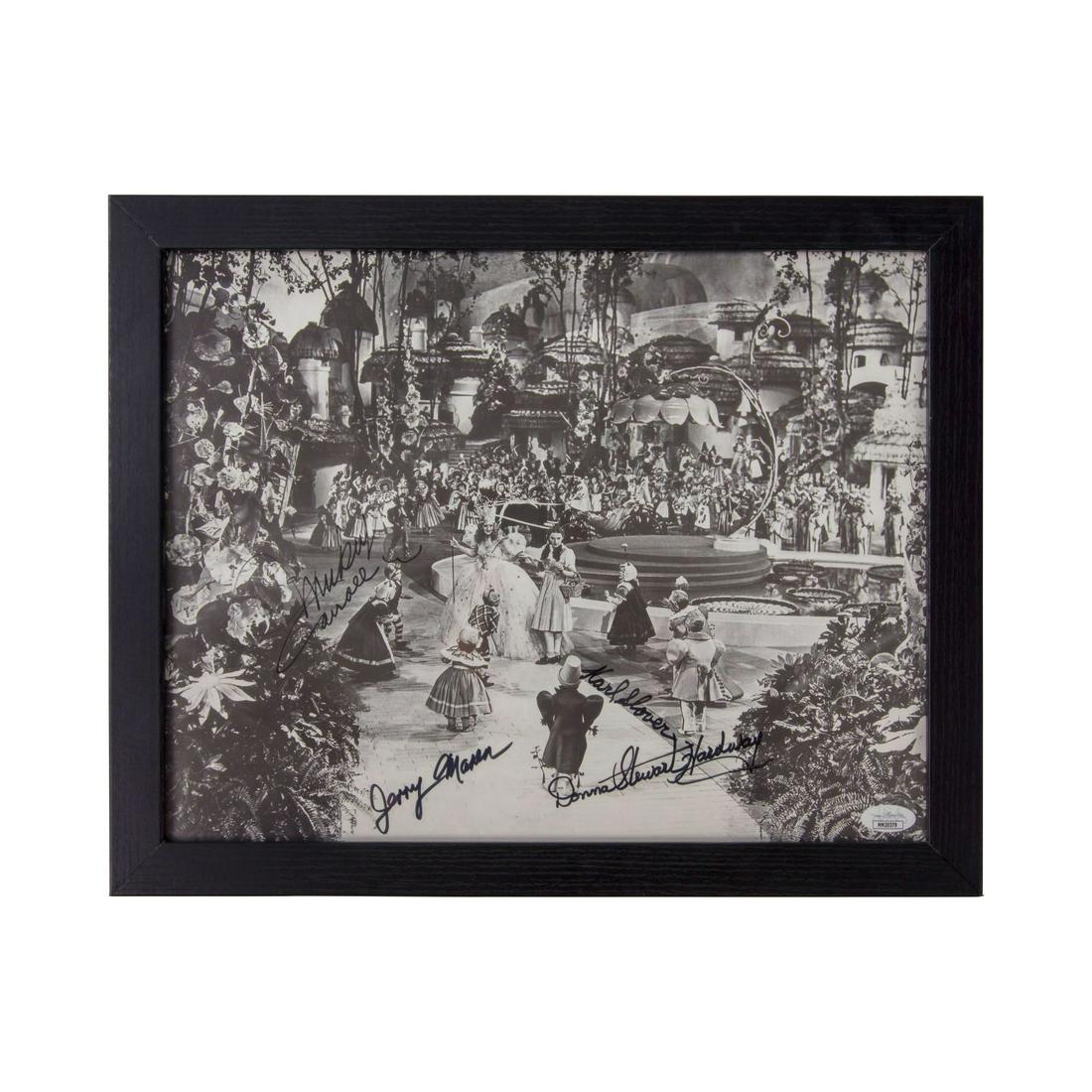 Wizard of Oz 11x14 Photo Cast Signed by (4) and Framed (JSA COA) (1 of 1)