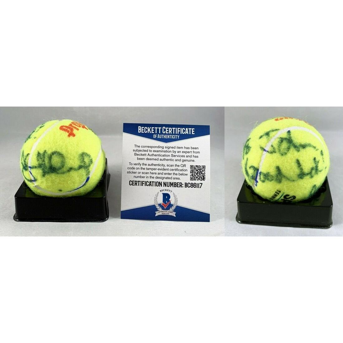 John McEnroe Signed Tennis Ball (BAS COA) (1 of 1)