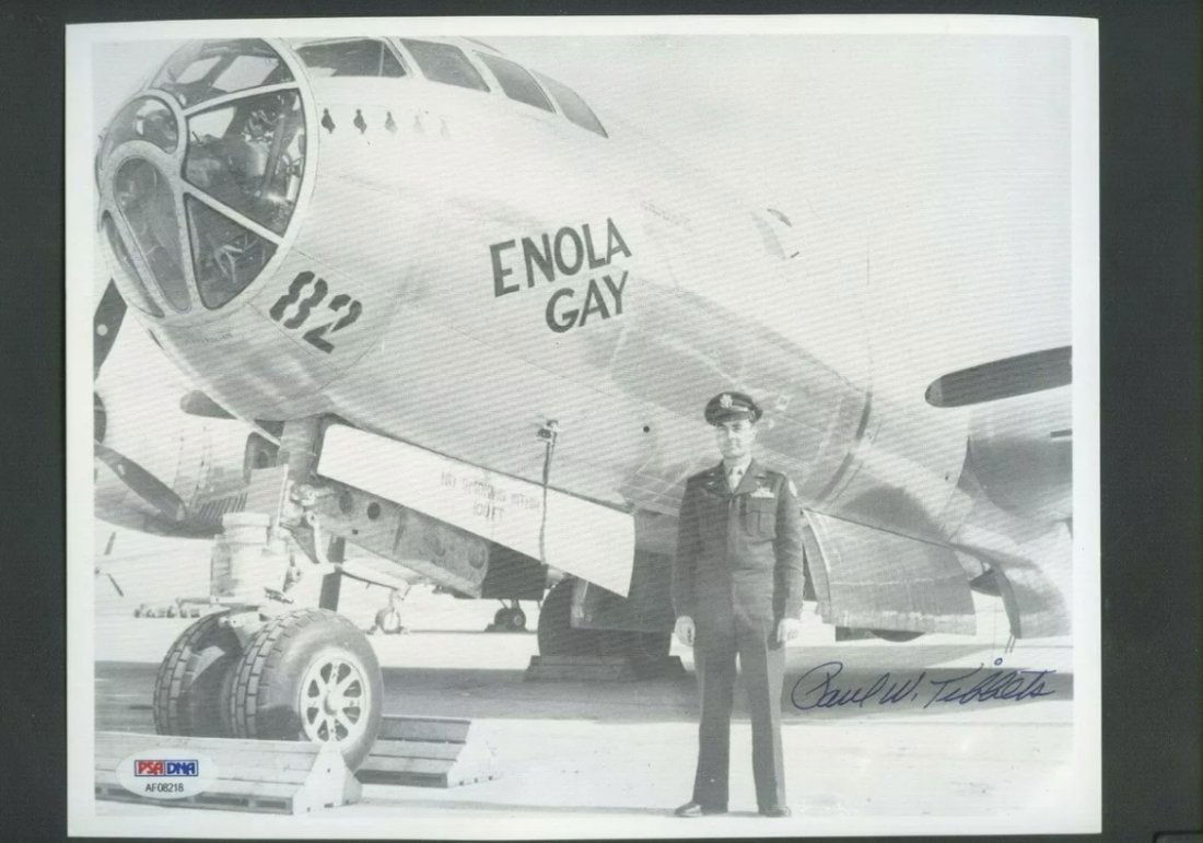 Paul Tibbets Hiroshima Bomb General Signed 8x10 Photo AUTO PSA/DNA LOA (1 of 1)