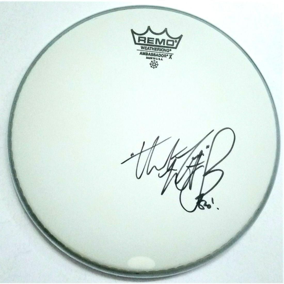Charlie Watts Rolling Stones SIGNED 10" Drumhead (JSA COA) (1 of 2)