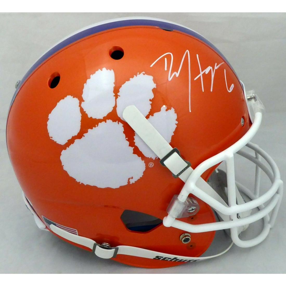 DEANDRE HOPKINS SIGNED CLEMSON SCHUTT FULL SIZE HELMET (BAS COA) (1 of 2)