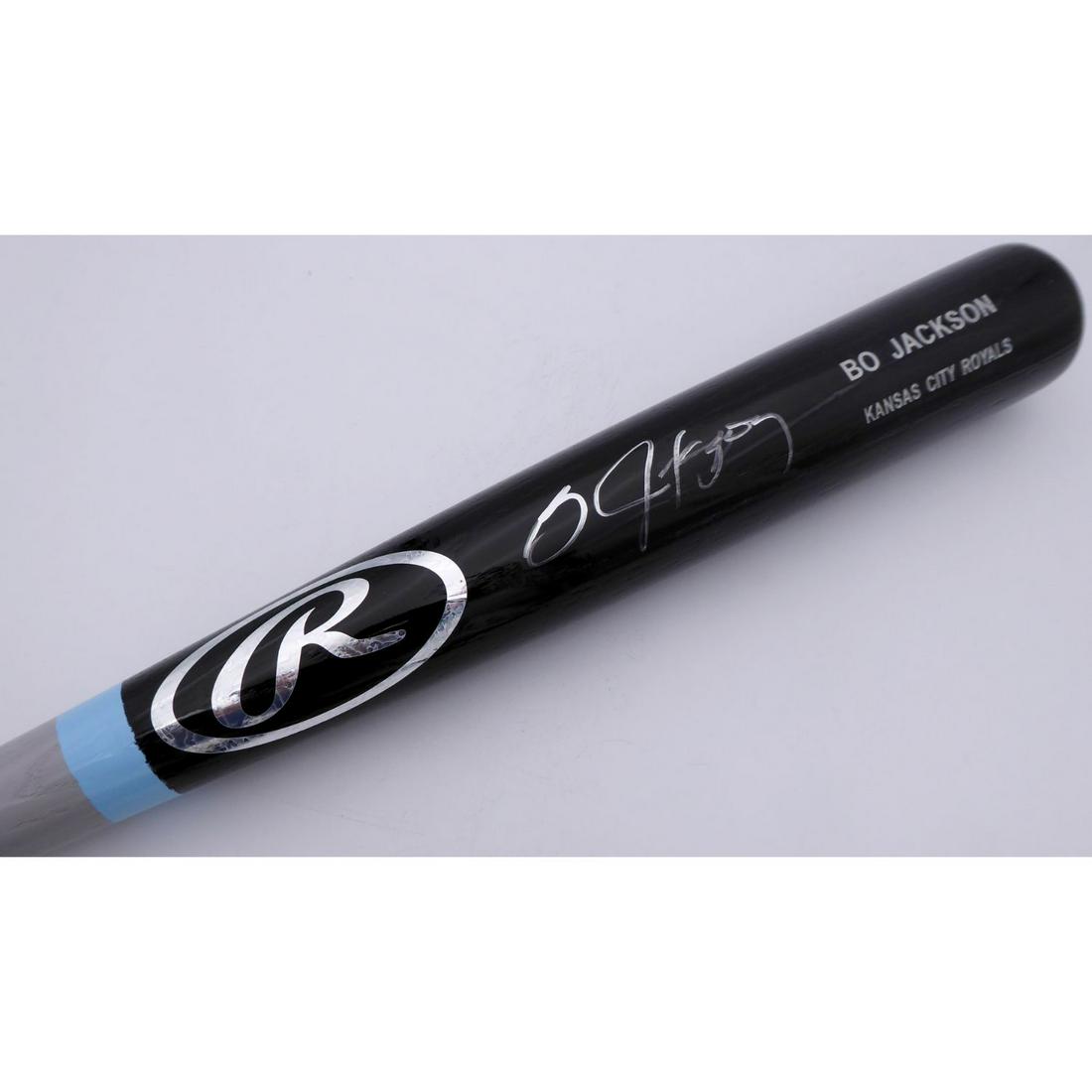 Bo Jackson Signed Black Rawlings Game Model Bat Kansas City Royals (BAS COA) (1 of 2)