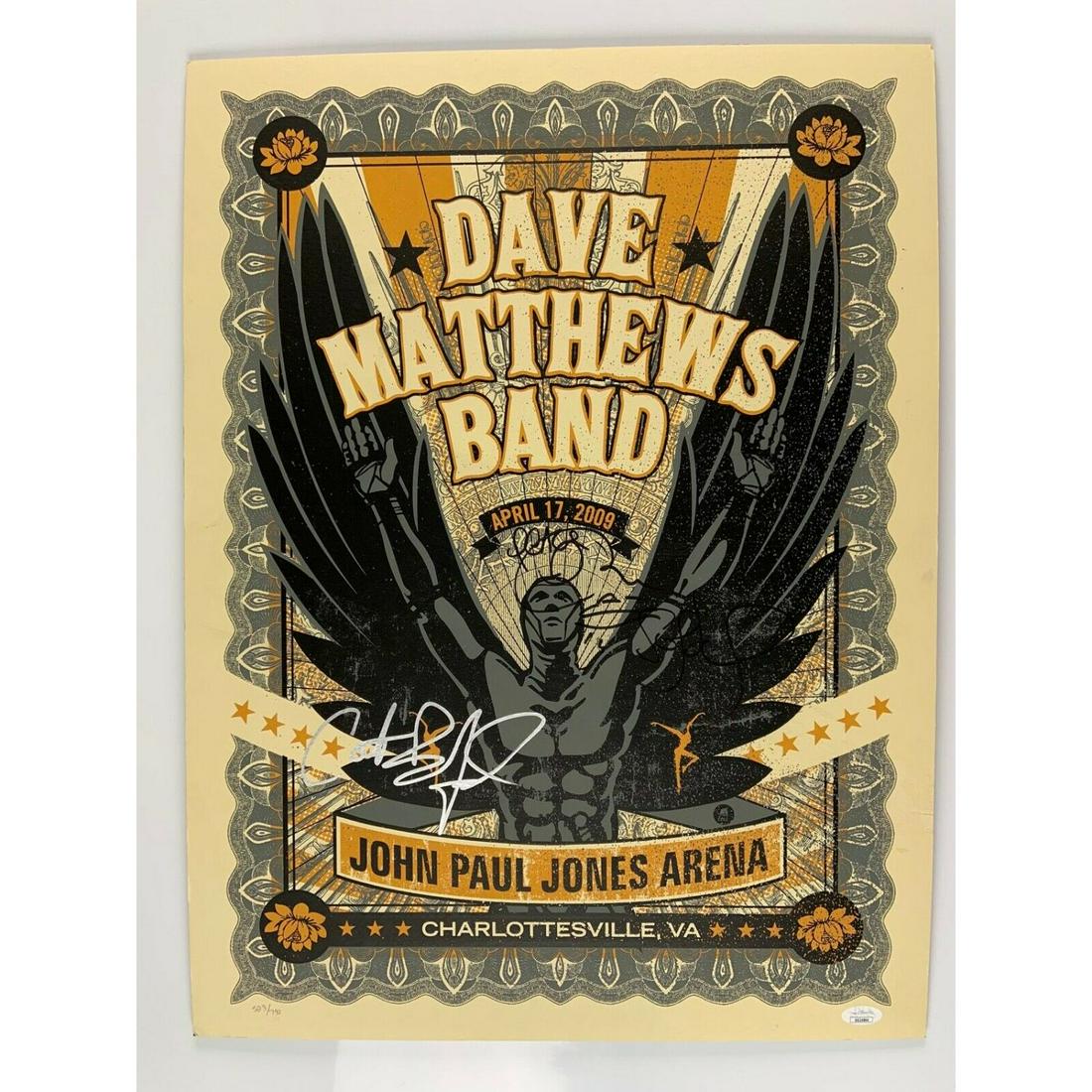 Dave Matthews Signed Lithograph JSA COA John Paul Jones (1 of 3)