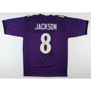 Lamar Jackson Signed Jersey (JSA COA) Purple: Lamar Jackson Signed Jersey (JSA COA) Purple