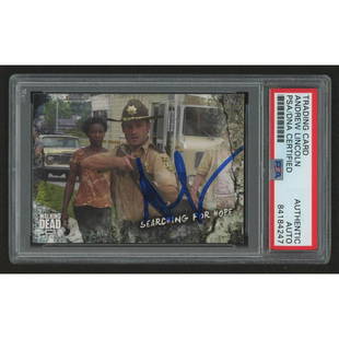 Andrew Lincoln Signed 2018 The Walking Dead Road to Alexandria #12 Searching for Hope (PSA: Andrew Lincoln Signed 2018 The Walking Dead Road to Alexandria #12 Searching for Hope (PSA Encapsulated)