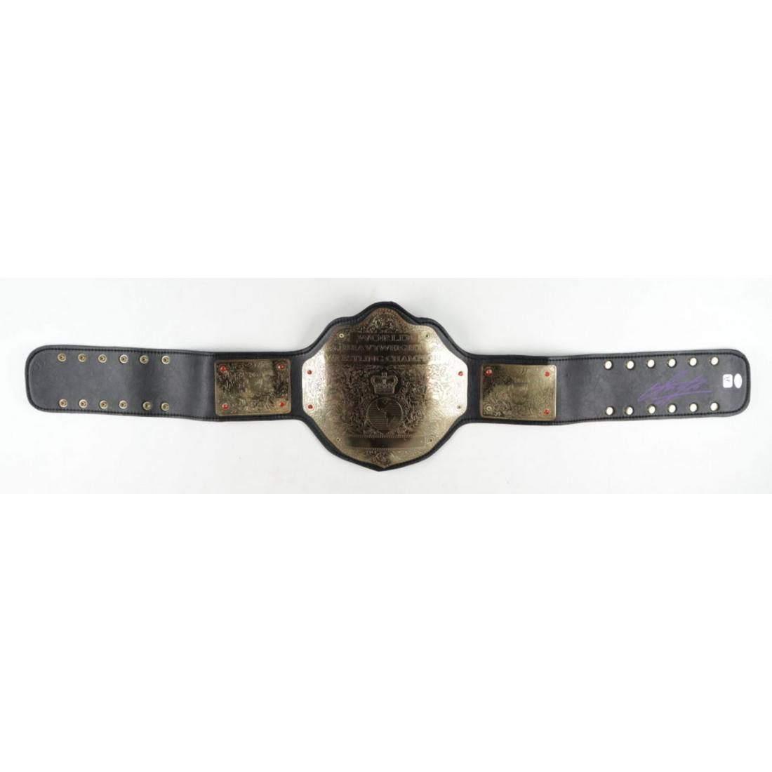 The Undertaker Signed World Heavyweight Wrestling Champion Belt (JSA COA & Undertaker Hologram) (See (1 of 1)