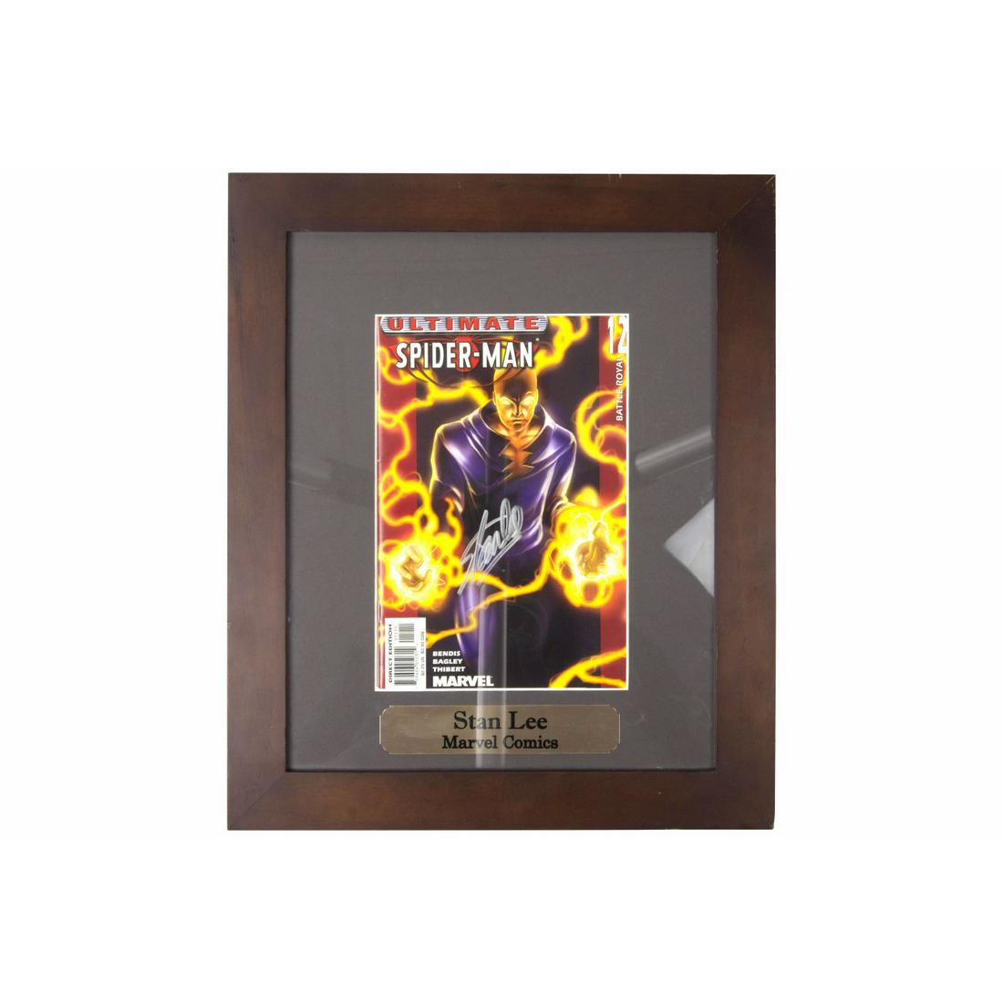 STAN LEE Signed and Framed Spiderman Comic JSA (1 of 1)