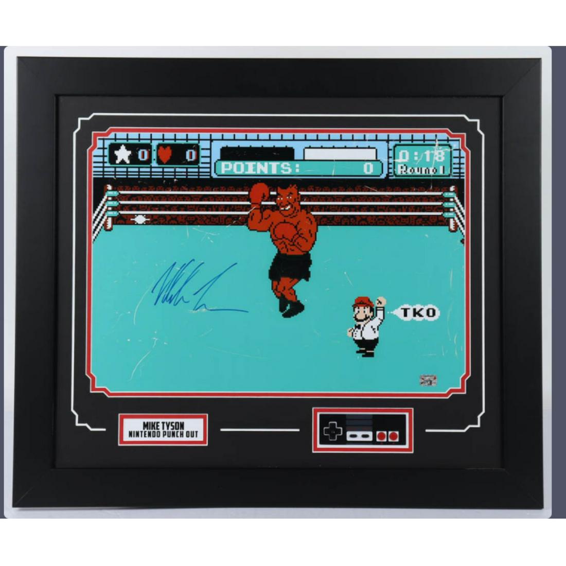 Mike Tyson Framed PUNCH OUT (fitterman hologram): Mike Tyson Framed PUNCH OUT (fitterman hologram)