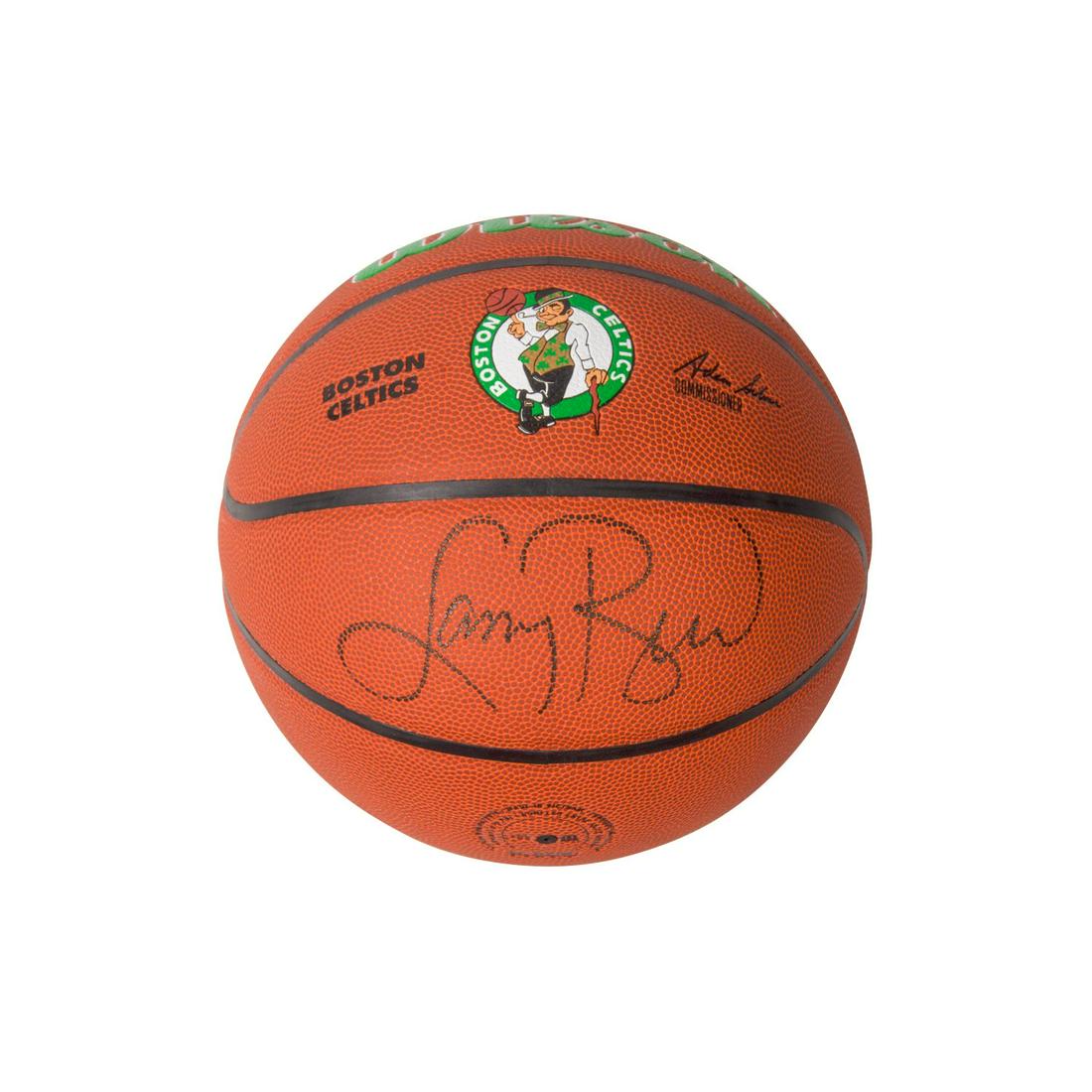 Larry Bird Signed Spalding Basketball With Celtics Logo (BAS) (1 of 1)