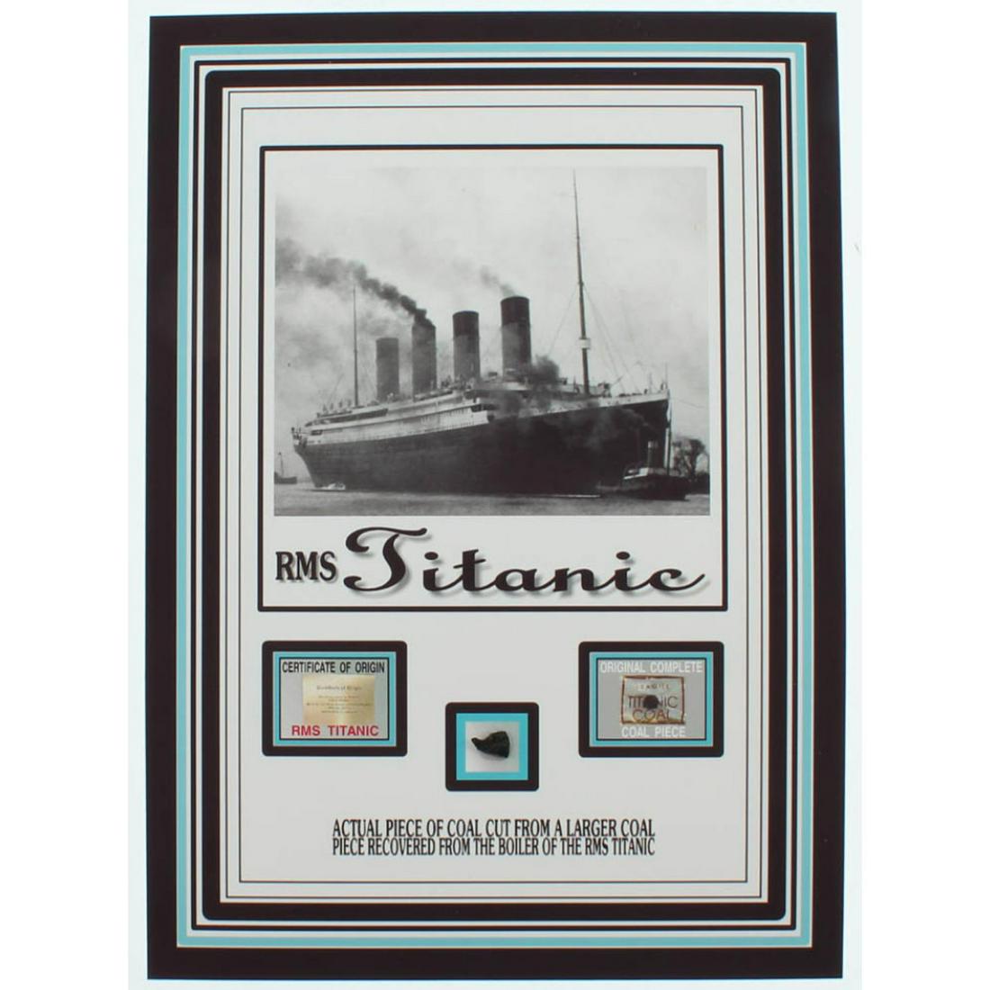 Authentic Coal From Titanic Wreckage on 6x8 Photo (The Zone COA) (1 of 1)