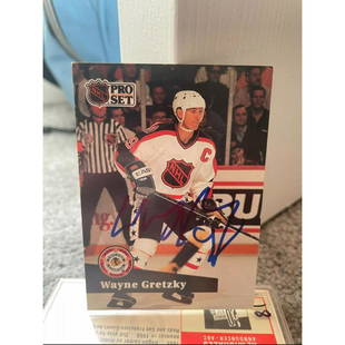 Wayne Gretzky Signed JSA COA 1991 Pro Set Card Hockey psa bas: Wayne Gretzky Signed JSA COA 1991 Pro Set Card Hockey psa bas