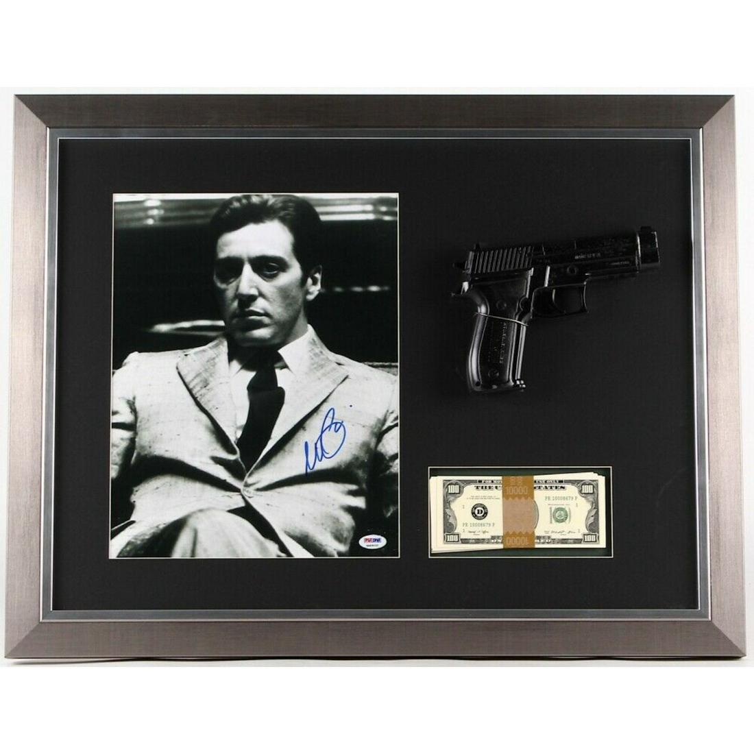 Al Pacino Signed "The Godfather" 21x27 Custom Framed Display with Movie Prop PSA (1 of 1)