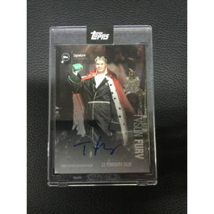 2020 Topps Now Tyson Fury Signature Performance Rare SP Boxing: 2020 Topps Now Tyson Fury Signature Performance Rare SP Boxing