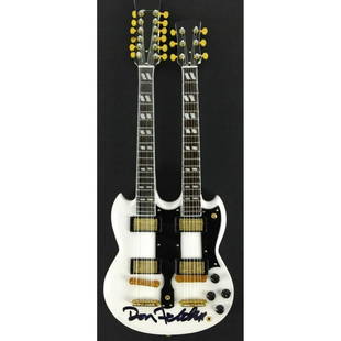 The Eagles Don Felder Signed Mini Guitar (BAS COA): The Eagles Don Felder Signed Mini Guitar (BAS COA)