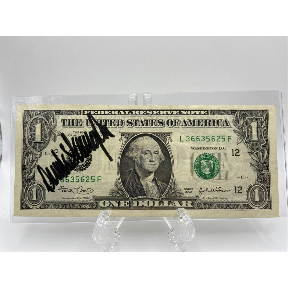 Donald Trump Signed Dollar Bill (PSA LOA) (1 of 2)