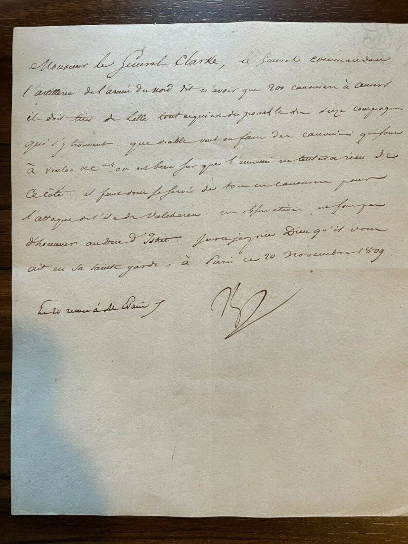 Napoleon Bonaparte Signed Full Letter (JSA LOA) (1 of 2)