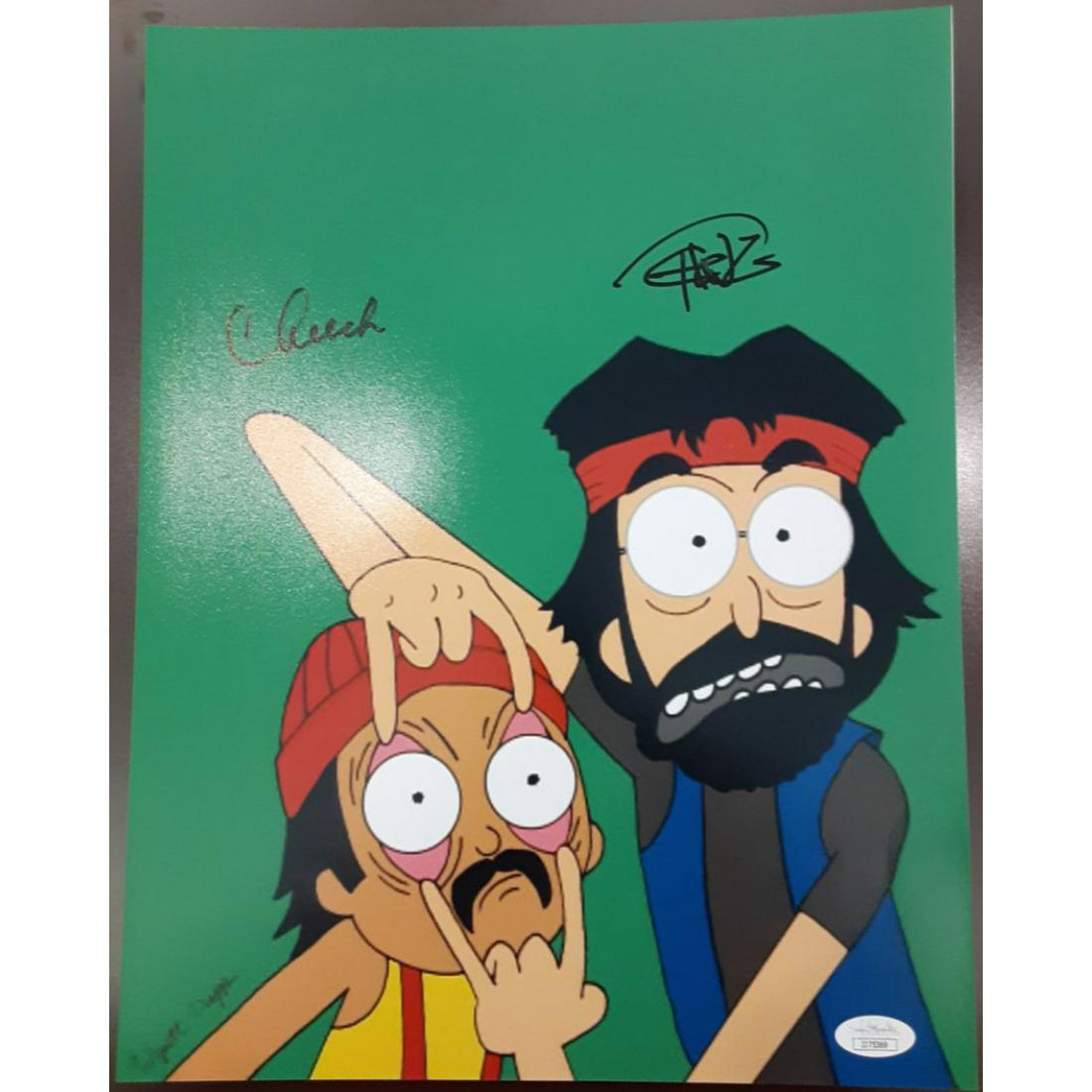 Cheech Marin & Tommy Chong Signed 11x14 Photo (JSA COA) (1 of 1)