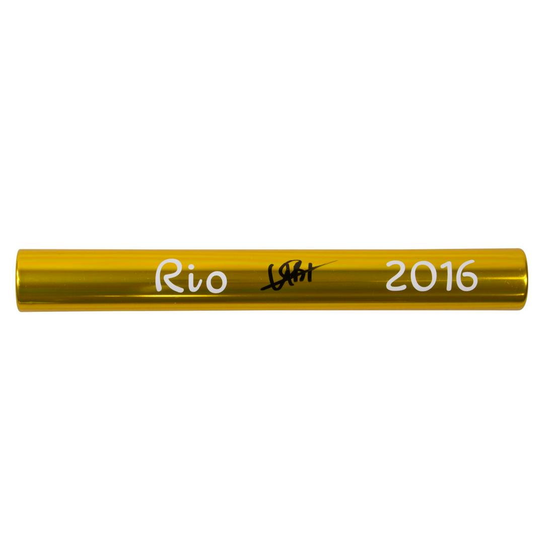 Usain Bolt Signed Gold Baton Rio 2016 Beckett COA (1 of 1)