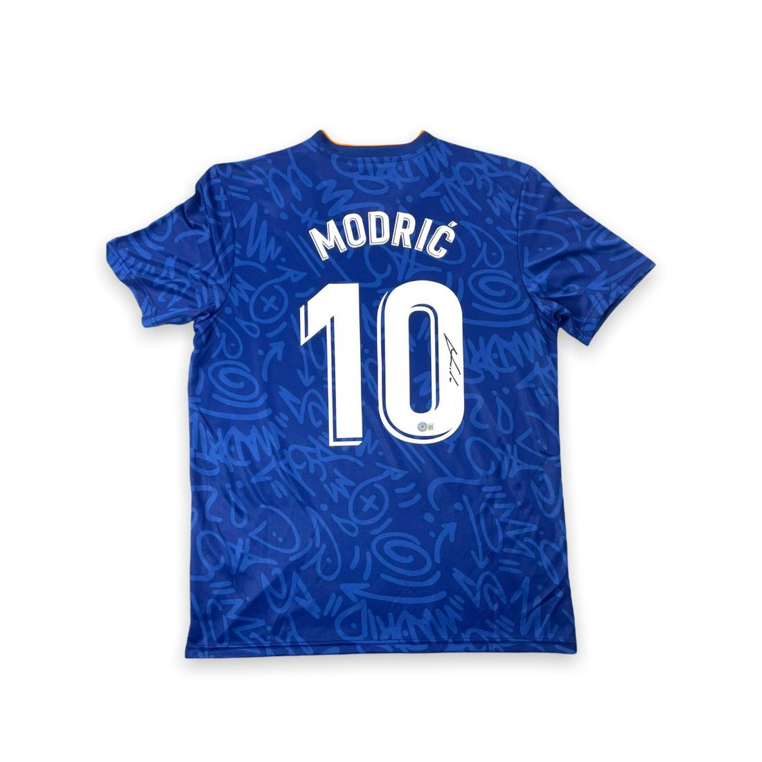 Luka Modric Signed Real Madrid Away 21-22' Jersey (Beckett COA): Luka Modric Signed Real Madrid Away 21-22' Jersey (Beckett COA)