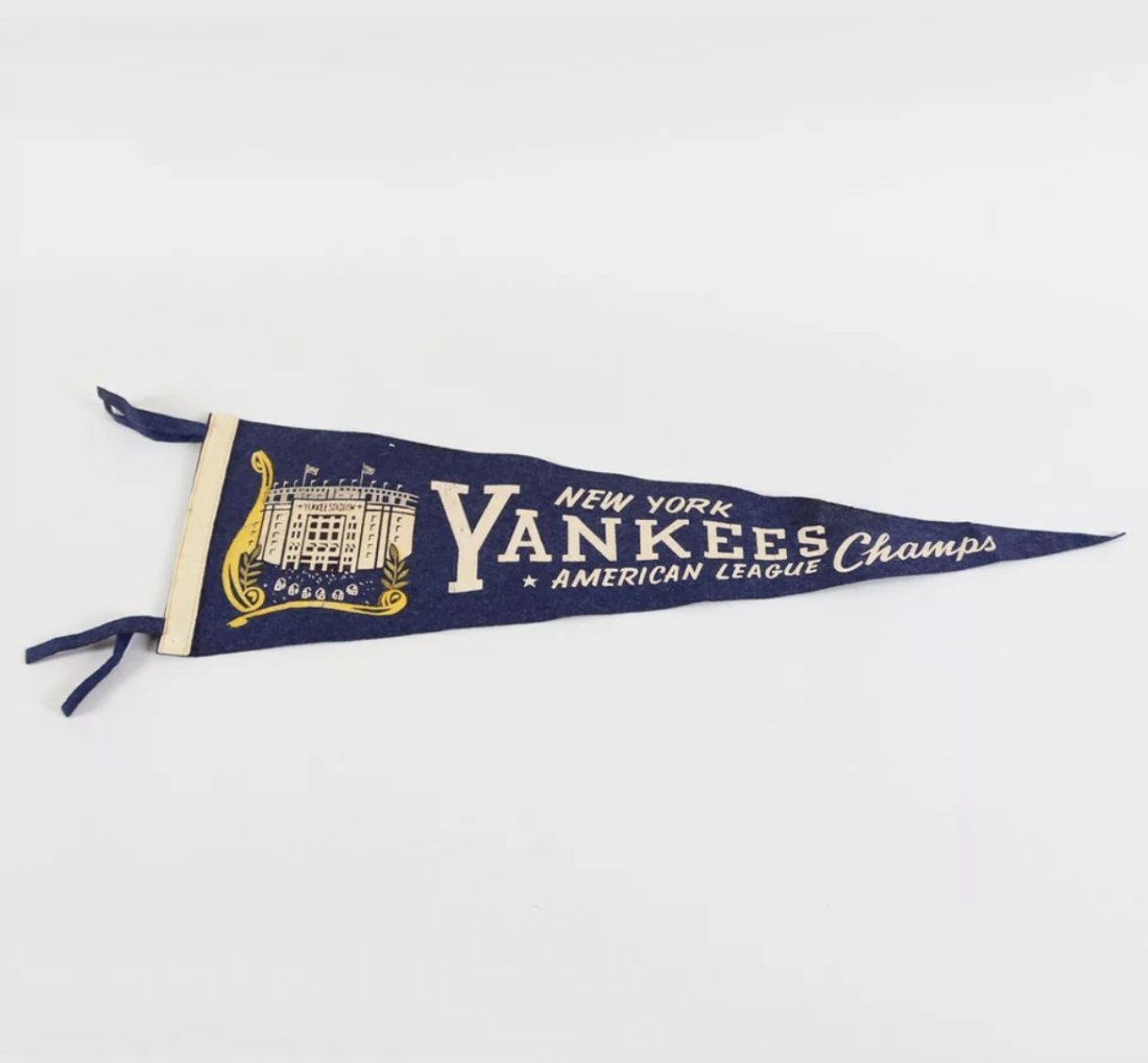 Vintage New York Yankees American League Champs Pennant (1 of 2)