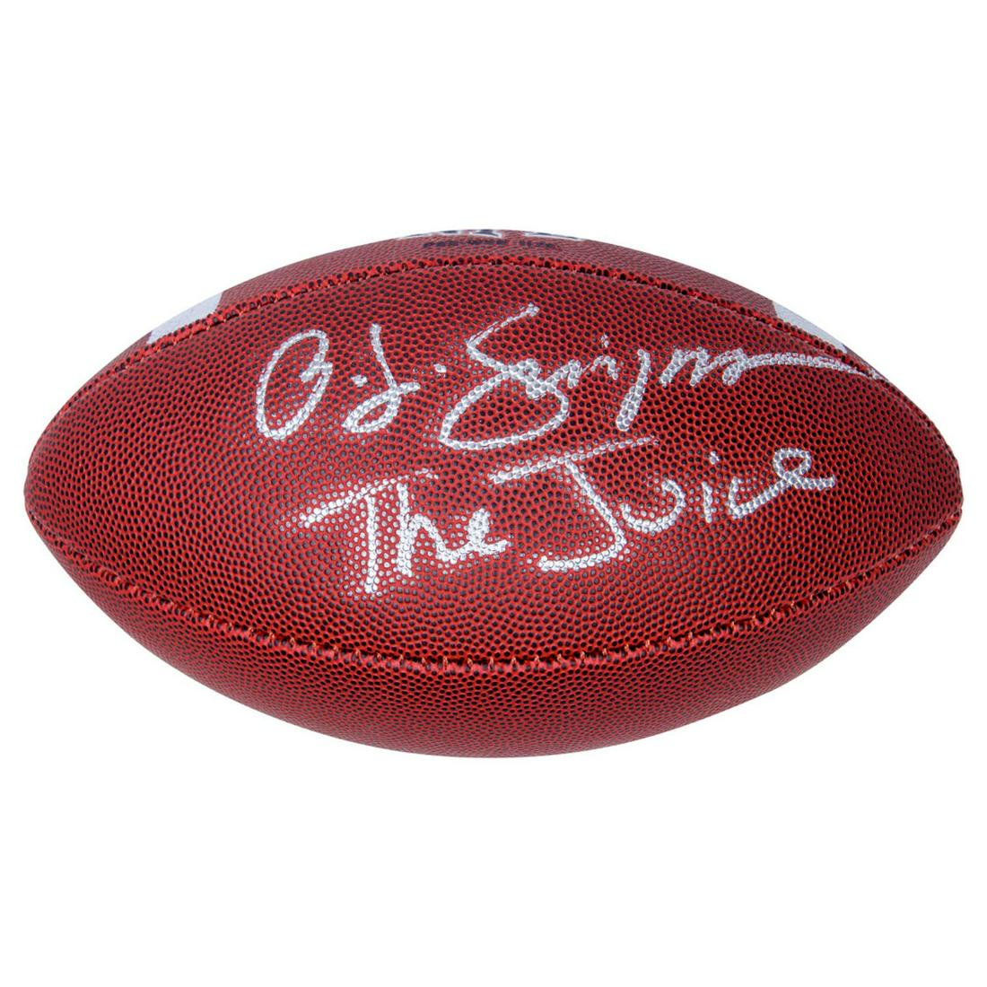 O.J. SIMPSON SIGNED FOOTBALL INSCRIBED "THE JUICE JSA (1 of 1)