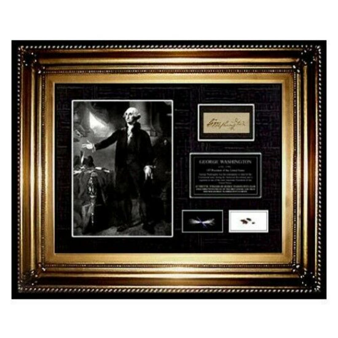 President GEORGE WASHINGTON HAIR Lock Signed COA letter photo US USA memorabilia (1 of 2)