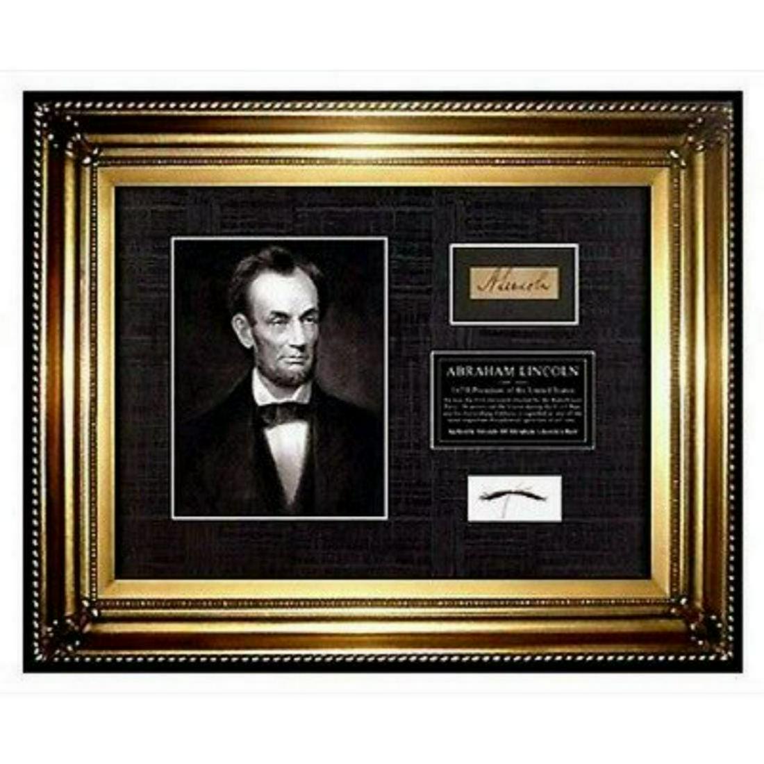 USA President ABRAHAM LINCOLN HAIR lock Signed COA (1 of 2)