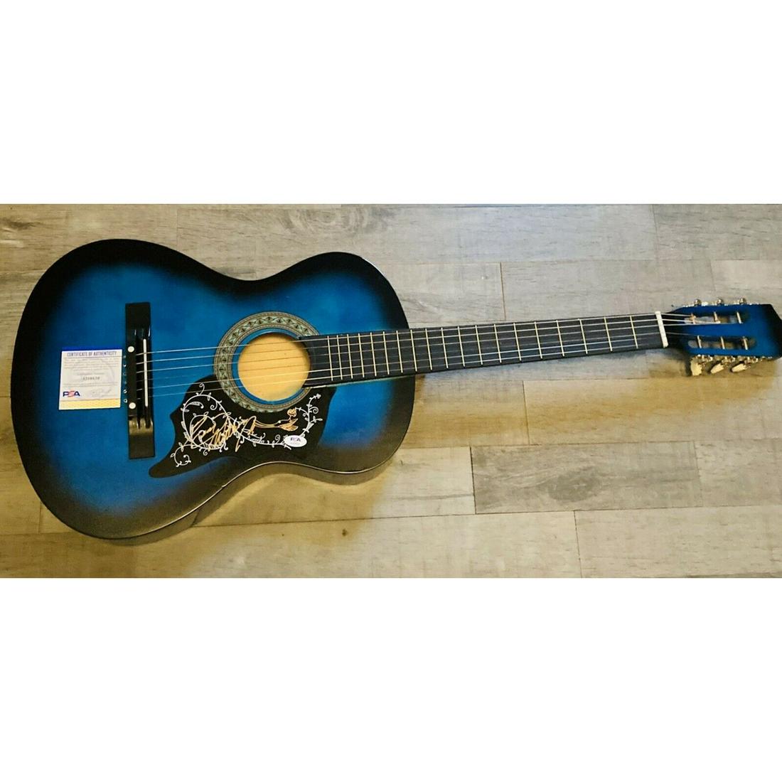 Hank Williams Jr. Signed Full Size Acoustic Guitar PSA DNA (1 of 1)