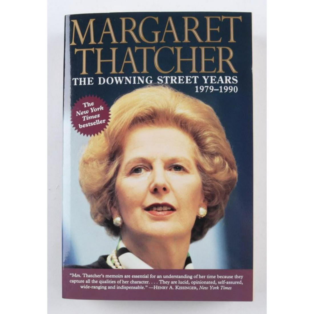 Margaret Thatcher Signed "The Downing Street Years: 1979-1990" Paperback Book (Beckett COA) (1 of 2)