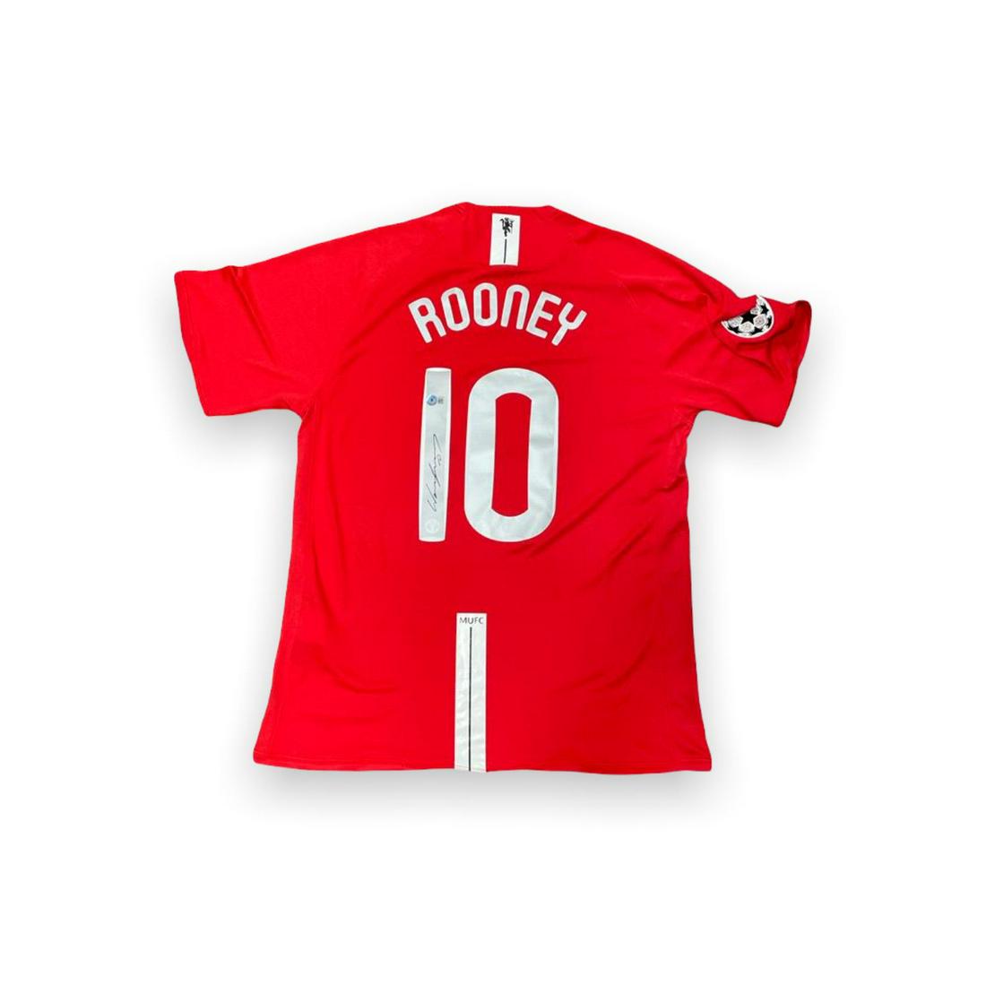 Wayne Rooney Signed Manchester United Champions Leauge Jersey (Beckett COA) (1 of 2)